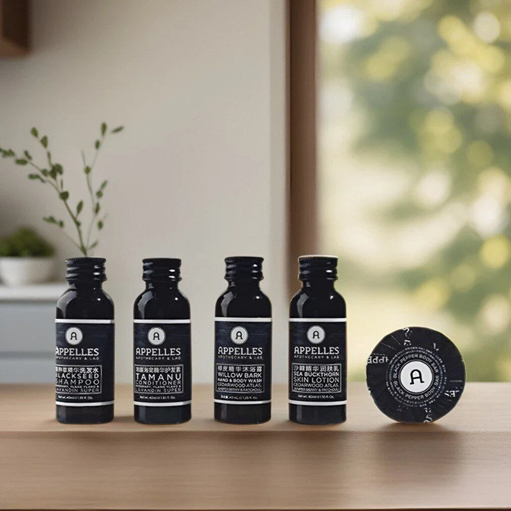 APPELLES Black Shampoo or Conditioner or Shower Gel or Body Lotion or Soap 40ml