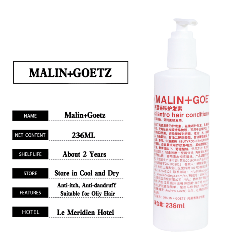Le Meridien Hotel Shampoo & Conditioner & Body Lotion & Shower Gel 236ML | MALIN+GOETZ