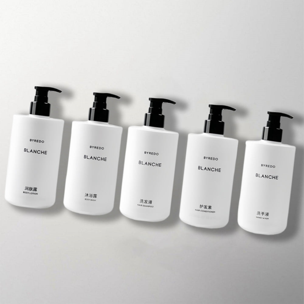 BYREDO BLANCHE Shampoo &amp; Conditioner &amp; Body Lotion &amp; Shower Gel &amp; Hand Wash Bundle 450ML Each