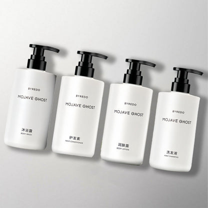 Conrad Hotel Shampoo &amp; Shower Gel &amp; Conditioner &amp; Body Lotion Bundle 450ML Each  | BYREDO MOJAVE GHOST