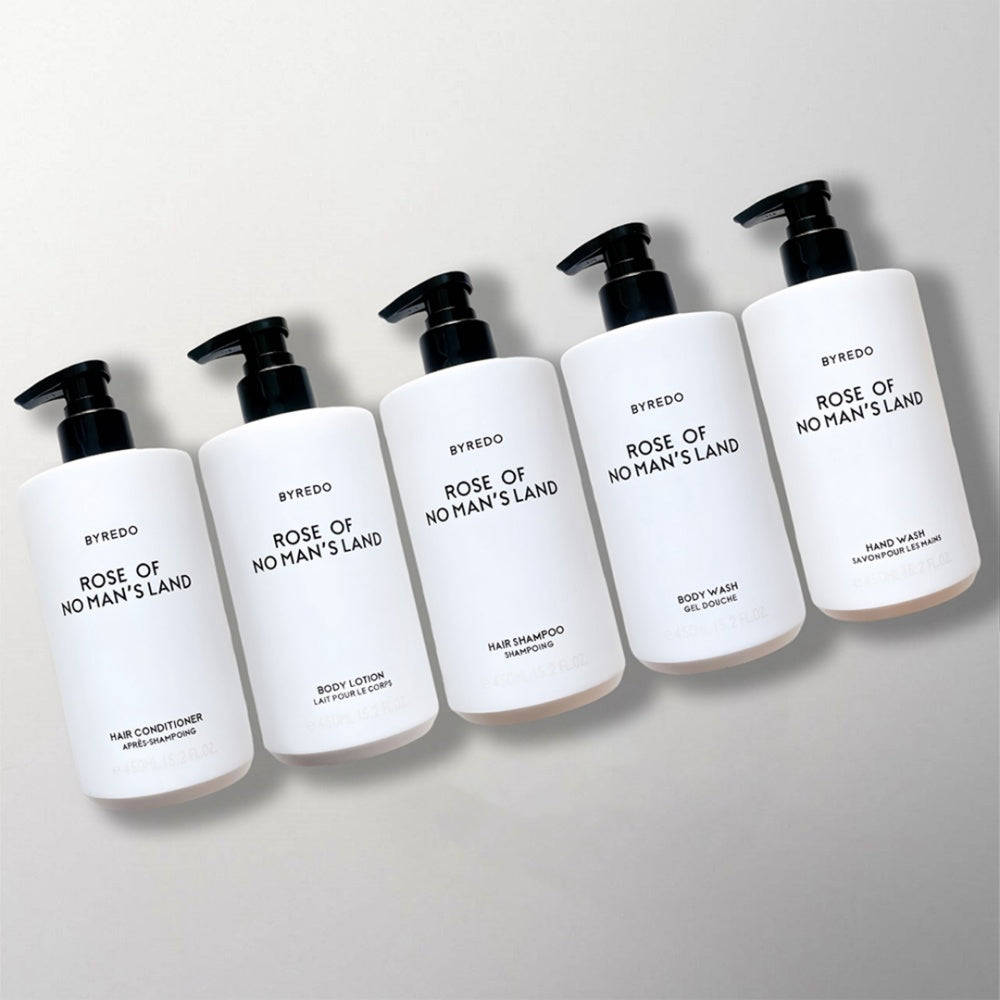 Conrad Hotel Shampoo &amp; Conditioner &amp; Body Lotion &amp; Shower Gel &amp; Hand Wash Bundle 450ML Each | BYREDO ROSE OF NO MAN&