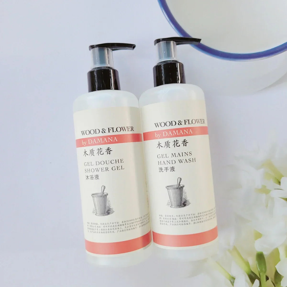 DAMANA Wood Flower Shampoo or Conditioner or Shower Gel or Body Lotion or Hand Wash 300ML